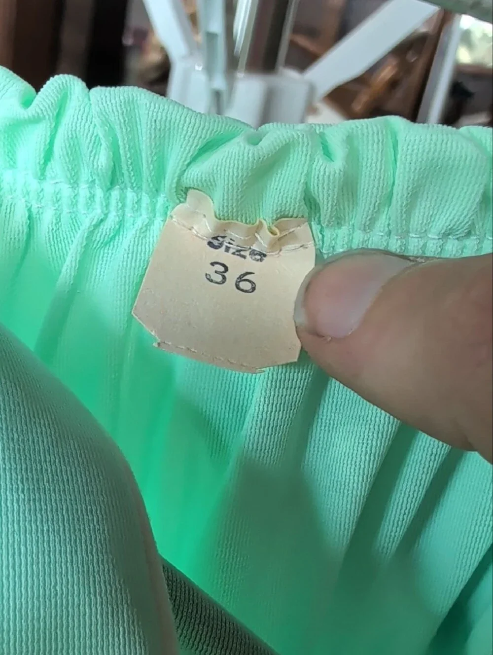 VTG 70s Montgomery Ward Mint Green Nylon Pajama Set Sz 36 S M